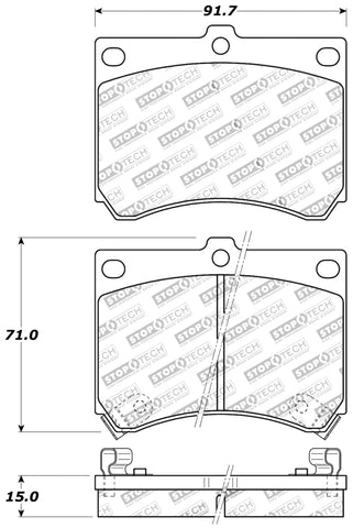 StopTech Performance 91-03 Ford Escort ZX2 / 92-95 Mazda MX-3 Front Brake Pads - 309.04730