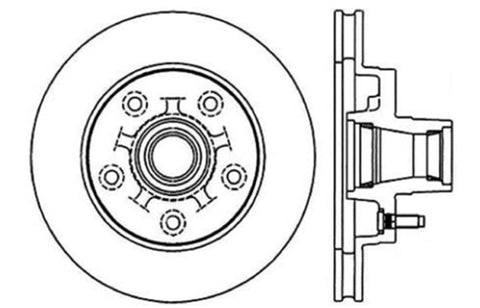 StopTech Slotted & Drilled Sport Brake Rotor - 127.62013R