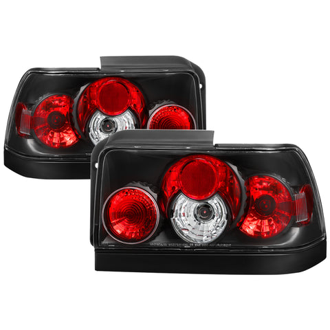 Spyder Toyota Corolla 93-97 Euro Style Tail Lights Black ALT-YD-TC93-BK - 5007407