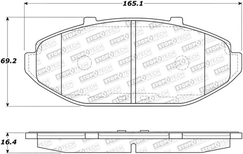 StopTech Street Brake Pads - 308.07480