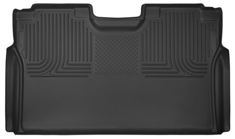 Husky Liners 15-17 Ford F-150 SuperCrew X-Act Contour Black 2nd Seat Floor Liners (Full Coverage) - 53491