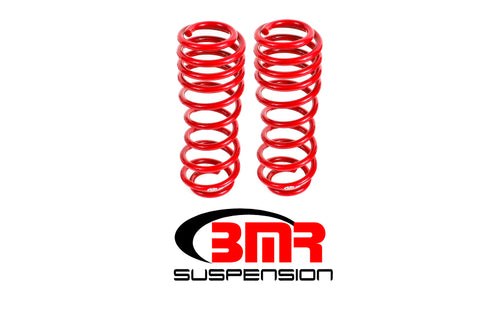 BMR 05-14 S197 Mustang GT/GT500 Rear Handling Version Lowering Springs - Red - SP067R