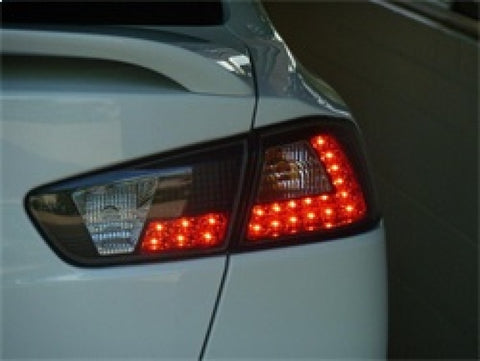 Spyder Mitsubishi Lancer/Evolution X 08-14 LED Tail Lights Smke ALT-YD-MITEVO1008-LED-SM - 5030399