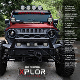 Go Rhino Xplor Bright Series Sgl Row LED Light Bar (Side/Track Mount) 20.5in. - Blk - 750152013CSS