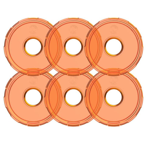 KC HiLiTES Cyclone V2 LED - Replacement Lens - Amber - 6-PK - 4412