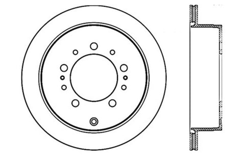 StopTech Drilled Sport Brake Rotor - 128.44157L