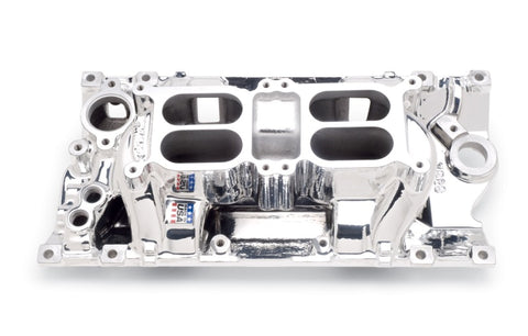 Edelbrock Polished B/B Chev Rect Port RPM Air-Gap Manifold - 75621