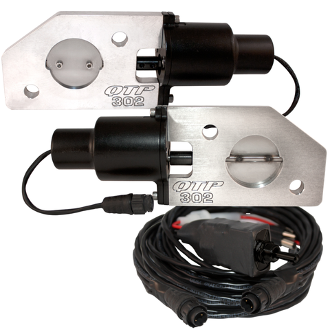 QTP 3in Bolt-On QTEC Electric Cutout Valve - Single - QTEC30