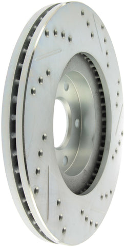 StopTech Select Sport Nissan Slotted and Drilled Right Front Rotor - 227.42080R