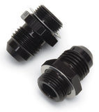 Russell Performance -6 AN Carb Adapter Fittings (2 pcs.) Black - 640203