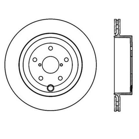 StopTech Power Slot 08-10 Subaru Impreza STi Rear Right Slotted Rotor - 126.47030SR