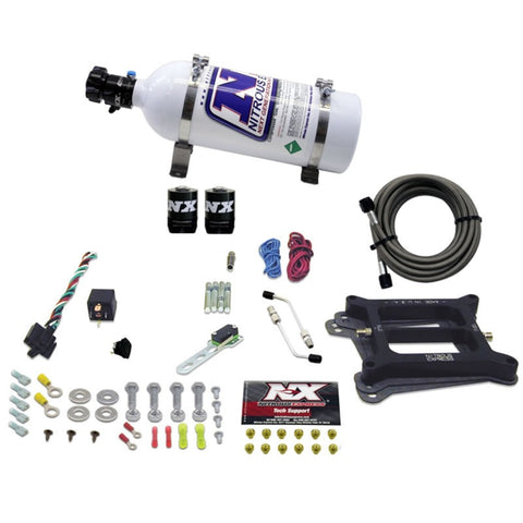 Nitrous Express 4150 4-BBL/Gasoline Nitrous Kit (50-300HP) w/5lb Bottle - 30040-05