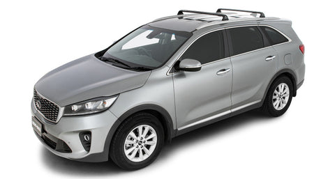 Rhino-Rack 16-20 Kia Sorento UM 5 Door SUV w/Flush Rails Vortex RVP 2 Bar Roof Rack - Black - RVP87