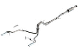 Borla F-150 2021 5.0L 4dr CC SB EC STB Lariat/KR/Platinum/LTD 3/2.25 SRE Cat-Back ATAK CHR Tips - 140867