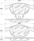 StopTech Street Touring 04-09 Mazda 3 Front Brake Pads - 308.10440