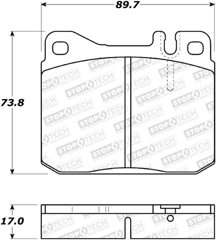 StopTech Street Brake Pads - 308.01451