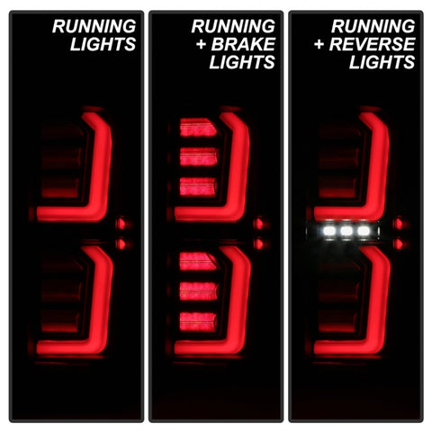 Spyder GMC Sierra 19-20 Incandescent Bulb Model Only LED Tail Lights - Black ALT-YD-GS19-LED-BK - 5000286