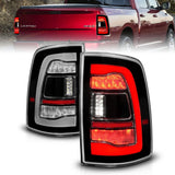 ANZO 09-18 Dodge Ram 1500 Sequential LED Taillights Black - 311469