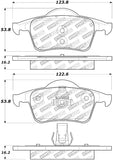 StopTech Street Select Brake Pads w/ Hardware Rear - 01-09 Volvo S60 - 305.07950