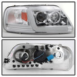 Spyder 97-03 Ford F-150 (After 6/1997) V2 Proj Headlights DRL LED - Chrm (PRO-YD-FF15097V2-LB-C) - 5084644