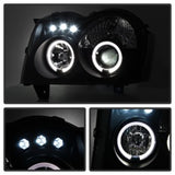 Spyder Jeep Grand Cherokee 05-07 Projector Headlights LED Halo LED Blk Smke PRO-YD-JGC05-HL-BSM - 5078551