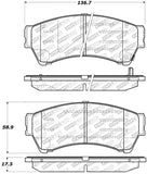 StopTech Street Select Brake Pads - Rear - 305.11640