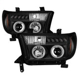 Spyder Toyota Tundra 07-13 Projector Headlights CCFL Halo LED Blk PRO-YD-TTU07-CCFL-BK - 5030306