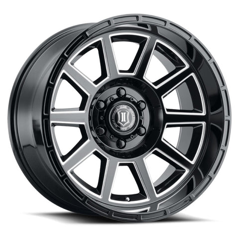 ICON Recoil 20x10 6x5.5 -24mm Offset 4.5in BS Gloss Black Milled Spokes Wheel - 6220108345GBMW