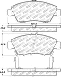 StopTech Street Select Brake Pads - Rear - 305.06210