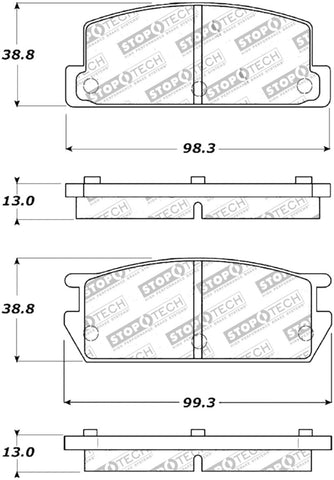 StopTech Performance Brake Pads - 309.02350