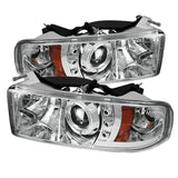 Spyder Dodge Ram 1500 94-01 94-02 Projector Headlights LED Halo LED Chrm PRO-YD-DR94-HL-AM-C - 5010094