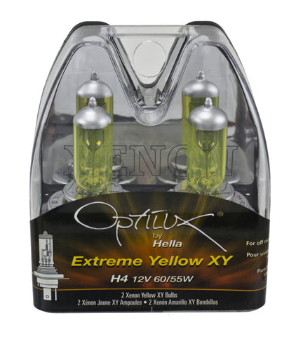 Hella Optilux H4 12V / 60/55W XY Xenon Yellow Bulb - H71070682