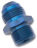 Russell Performance -4 AN Flare to 8mm x 1.25 Metric Thread Adapter (Blue) - 670380