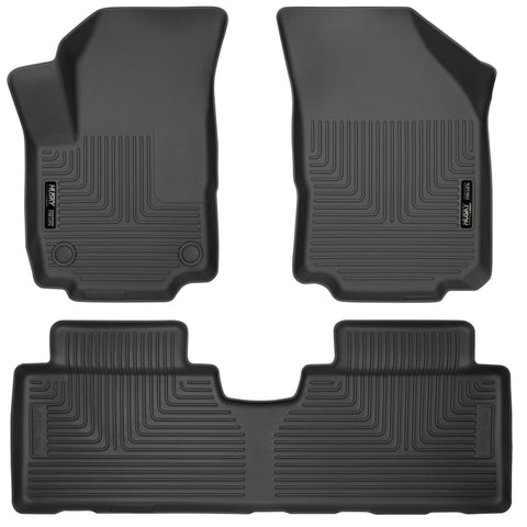 Husky Liners 18-23 GMC Terrain WeatherBeater Black Front & 2nd Seat Floor Liners - 95151