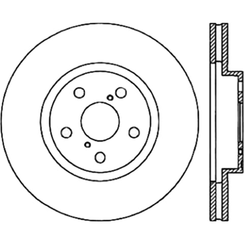 StopTech Sport Slotted 91-95 Toyota MR2 Cryo Front Right Rotor - 126.44069CSR