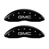 MGP 2 Caliper Covers Engraved Front GMC Black Finish Silver Characters 2008 GMC Canyon - 34213FGMCBK