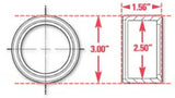 SPC Performance Weld-In Ring Kit 2.50 in. ID - 15523