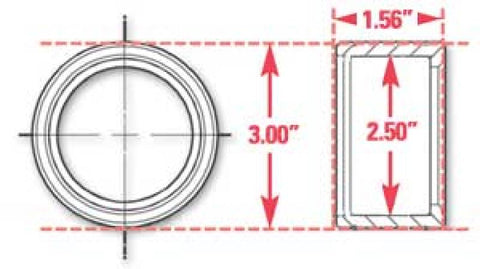 SPC Performance Weld-In Ring Kit 2.50 in. ID - 15523