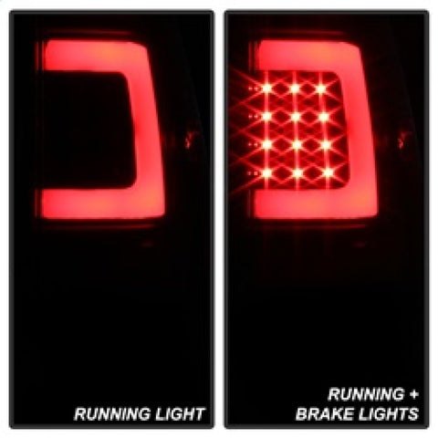 xTune 07-13 Toyota Tundra Light Bar LED Tail lights - Black (ALT-ON-TTU07V2-LBLED-BK) - 9038563