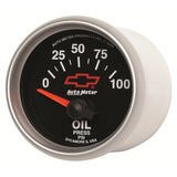 Autometer Oil Pressure 2-1/16, 0-100 PSI - Red Bowtie - 3627-00406