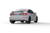 Rally Armor 2022 Honda Civic (Incl. Si/Sport/Touring) Red UR Mud Flap w/ White Logo - MF90-UR-RD/WH