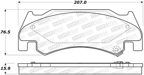 StopTech Street Brake Pads - 308.10850