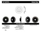 StopTech Infiniti G37 / Nissan 370Z SportStop Slotted & Drilled Rear Left Rotor - 127.42101L