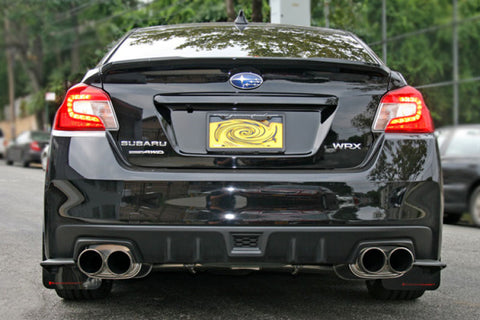 Rally Armor 15-21 Subaru WRX/STI (Sedan ONLY) Black UR Mud Flap w/ Silver Logo - MF32-UR-BLK/SIL