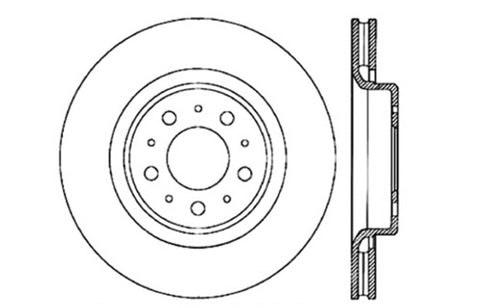 StopTech Slotted & Drilled Sport Brake Rotor - 127.39023L