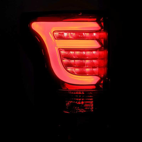 AlphaRex 15-17 Ford F-150 (Excl Models w/Blind Spot Sensor) PRO-Series LED Tail Lights Jet Black - 652010