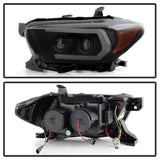 Spyder Toyota Tacoma 16-18 (TRD Model Only) Projector Headlights Black Smoke PRO-YD-TT16V1-SEQ-BSM - 5087553