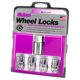 McGard Wheel Lock Nut Set - 4pk. (Cone Seat) M12X1.5 / 19mm & 21mm Dual Hex / 1.46in. L - Chrome - 24137