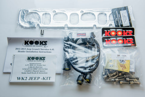 Kooks 2012+ WK2 Jeep/ Durango 6.4L 1-7/8in x 3in SS Long Tube Headers - Cat SS Conn Pipe - 3410H421