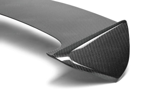 Seibon 08-10 Subaru WRX/STi Hatchback OEM-style Carbon Fiber Rear Spoiler w/ LED Cutout - RS0809SBIMP-STI